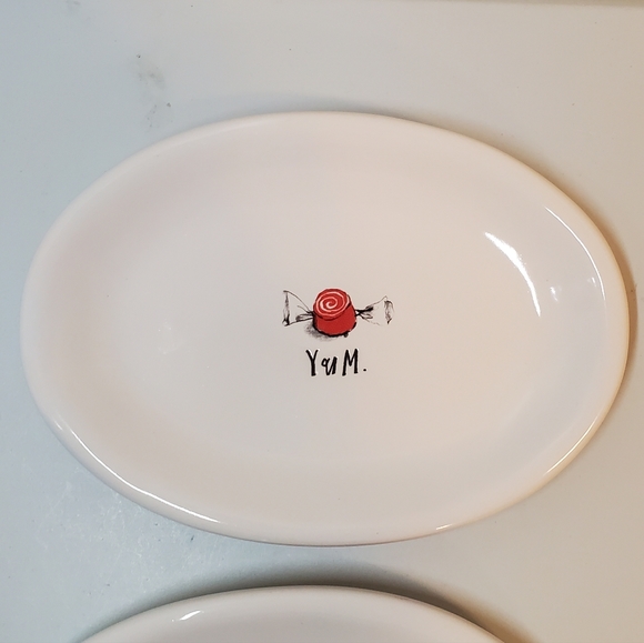 New Rae Dunn Yum & Treats Plates - Picture 3 of 7